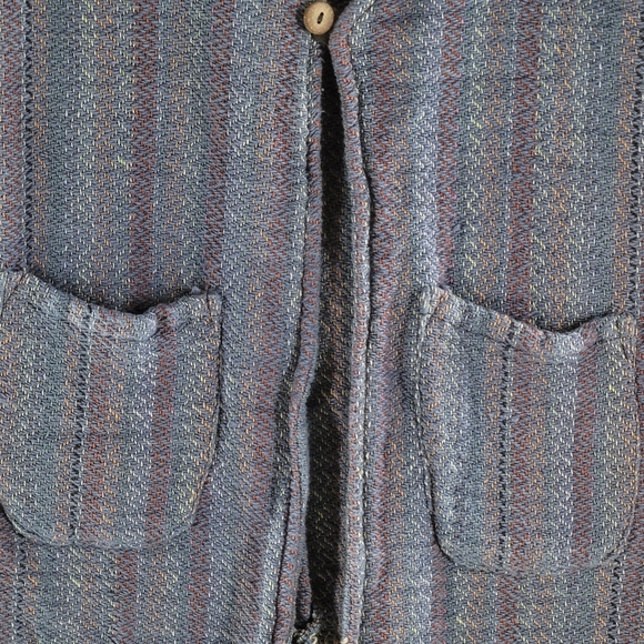 Gypsy Rose Hand Woven in Nepal Boho Fringe Vest Rare - Picture 6 of 7